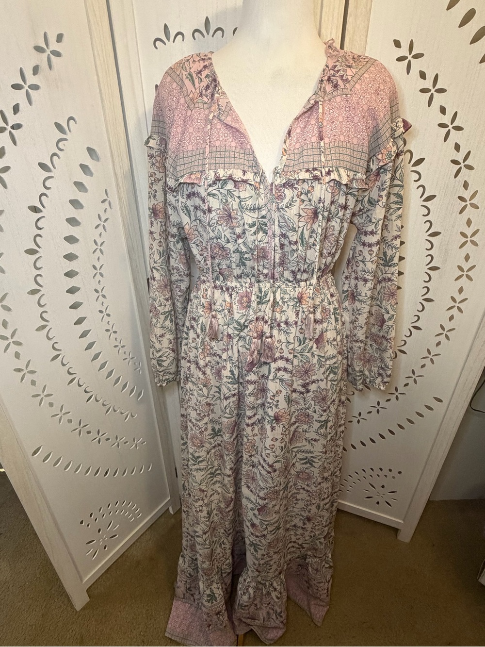Lovestitch Pink Floral Maxi Dress